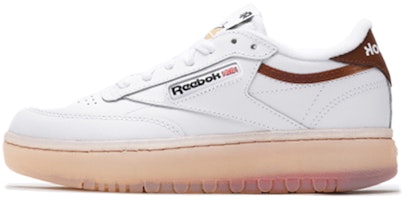 (Women) Reebok Club C Double 'White Brown' FX3092 (Women) Reebok Club C Double 'White Brown' FX3092