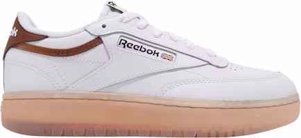 (Women) Reebok Club C Double 'White Brown' FX3092 (Women) Reebok Club C Double 'White Brown' FX3092