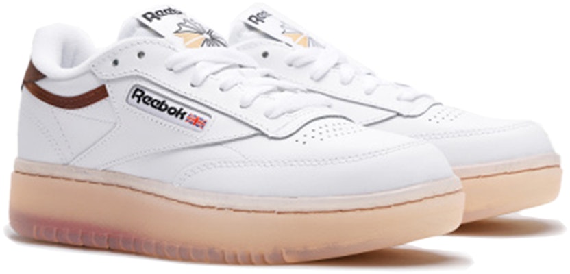 (W) Reebok Club C Double 'Putih Coklat' FX3092 Lookbook (W) Reebok Club C Double 'Putih Coklat' FX3092