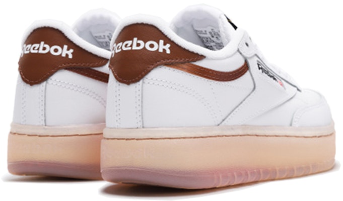 (W) Reebok Club C Double 'Putih Coklat' FX3092 Shop (W) Reebok Club C Double 'Putih Coklat' FX3092