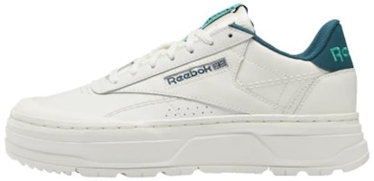 (Women) Reebok Club C Double Geo 'Chalk Future Teal' H67348 (Women) Reebok Club C Double Geo 'Chalk Future Teal' H67348