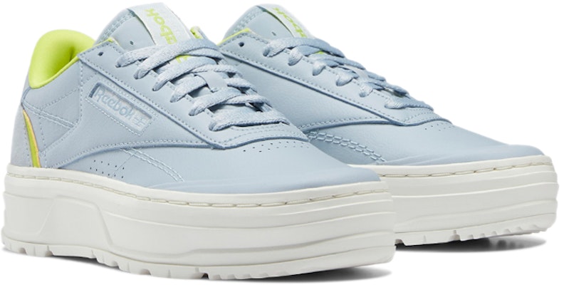 (Women) Reebok Club C Double Geo 'Gable Grey Acid Yellow' H69144 Lookbook (Women) Reebok Club C Double Geo 'Gable Grey Acid Yellow' H69144