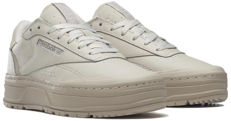 (Women) Reebok Club C Double Geo 'Stucco' GY1379 Lookbook (Women) Reebok Club C Double Geo 'Stucco' GY1379