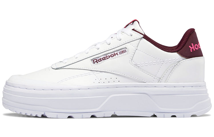(Women)  Reebok Club C Double Geo 'White Maroon'  H67347