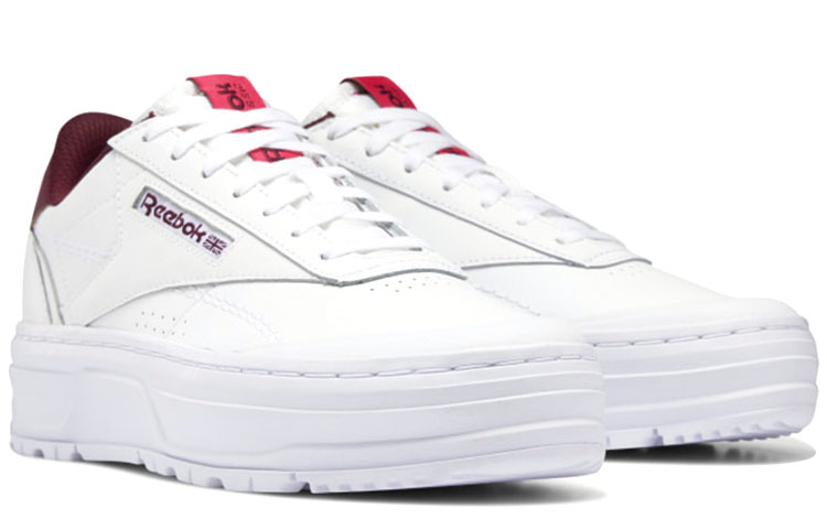 Lookbook (W) Reebok Club C Double Geo ''Wit Maroon'' H67347