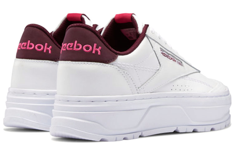 Shop (W) Reebok Club C Double Geo ''Wit Maroon'' H67347