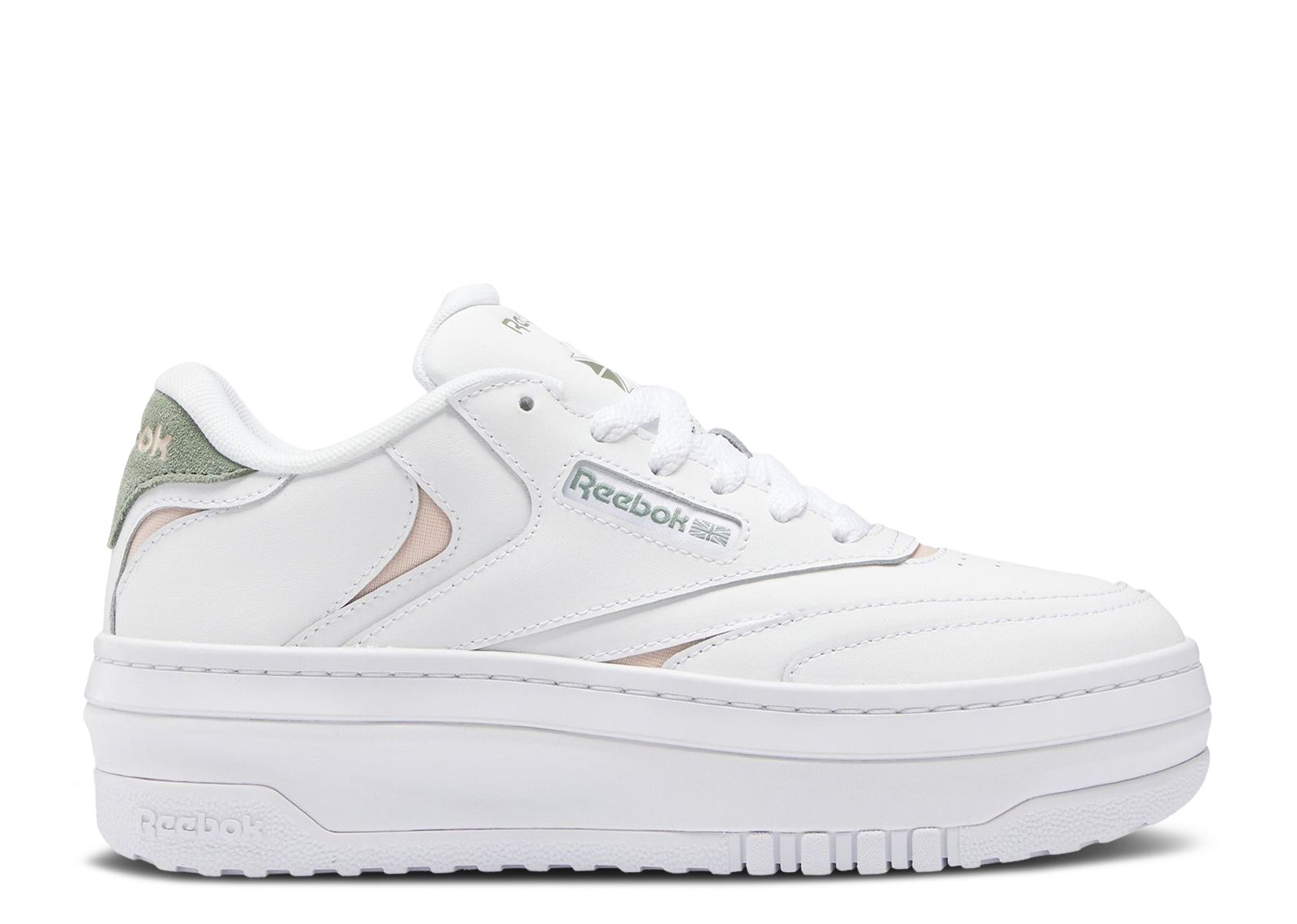 (Women)  Reebok Club C Extra 'White Harmony Green'  IG7513