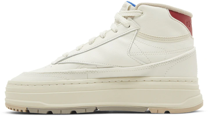 (W) Reebok Club C Geo Mid ''Chalk Flash Rood'' GZ4935 Lookbook (W) Reebok Club C Geo Mid ''Chalk Flash Rood'' GZ4935