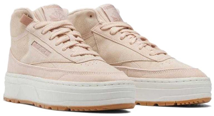 (Women) Reebok Club C Geo Mid 'Soft Ecru' GV7037 Lookbook (Women) Reebok Club C Geo Mid 'Soft Ecru' GV7037