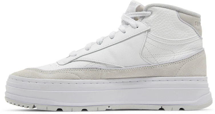 (W) Reebok Club C Geo Mid ''Blanc Gris Froid'' GY8782 Lookbook (W) Reebok Club C Geo Mid ''Blanc Gris Froid'' GY8782