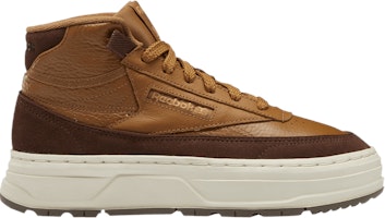(Women) Reebok Club C Geo Mid 'Wild Brown' GZ2235 (Women) Reebok Club C Geo Mid 'Wild Brown' GZ2235