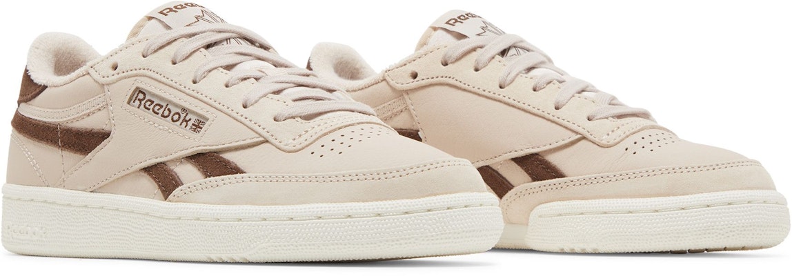(W) Reebok Club C Revenge Vintage ''Soft Ecru Brush Brown'' Sneakers GW3759 Cheap (W) Reebok Club C Revenge Vintage ''Soft Ecru Brush Brown'' Sneakers GW3759