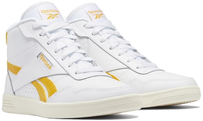 (Women) Reebok Club High 'White Fierce Gold' GW4409 Lookbook (Women) Reebok Club High 'White Fierce Gold' GW4409