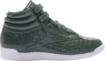 (Women) Reebok Freestyle Hi Crackle 'Chalk Green' CN2194 (Women) Reebok Freestyle Hi Crackle 'Chalk Green' CN2194