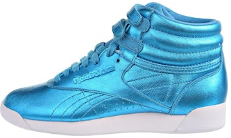 (Women) Reebok Freestyle Hi Metallic 'Feather Blue' CN0959 (Women) Reebok Freestyle Hi Metallic 'Feather Blue' CN0959