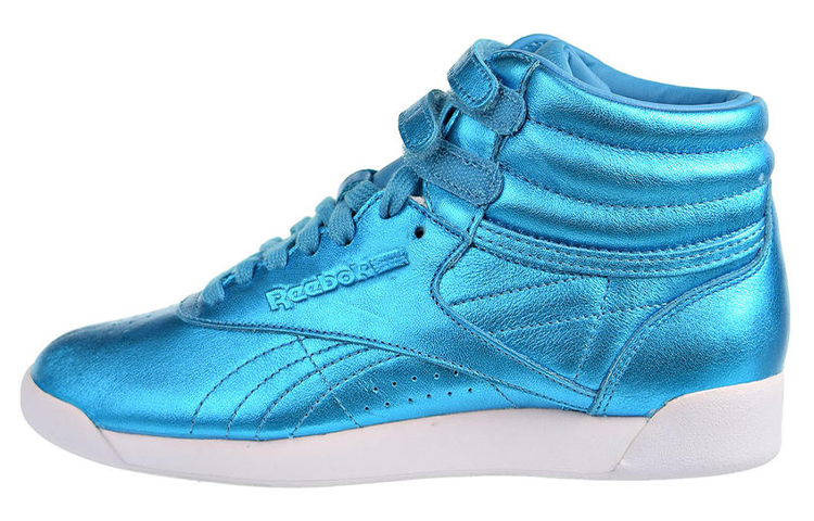 (Women)  Reebok Freestyle Hi Metallic 'Feather Blue'  CN0959