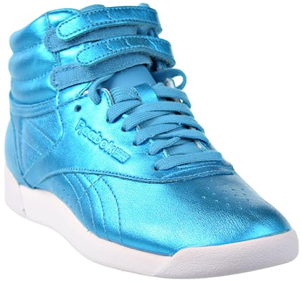 (Women) Reebok Freestyle Hi Metallic 'Feather Blue' CN0959 Lookbook (Women) Reebok Freestyle Hi Metallic 'Feather Blue' CN0959