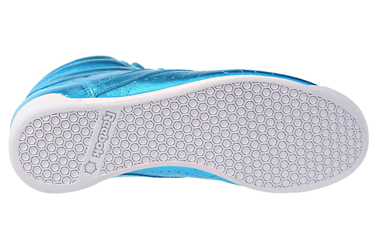 Details for (W) Reebok Freestyle Hi Metallic ''Feather Blue'' Blauw Metallic Sneakers CN0959