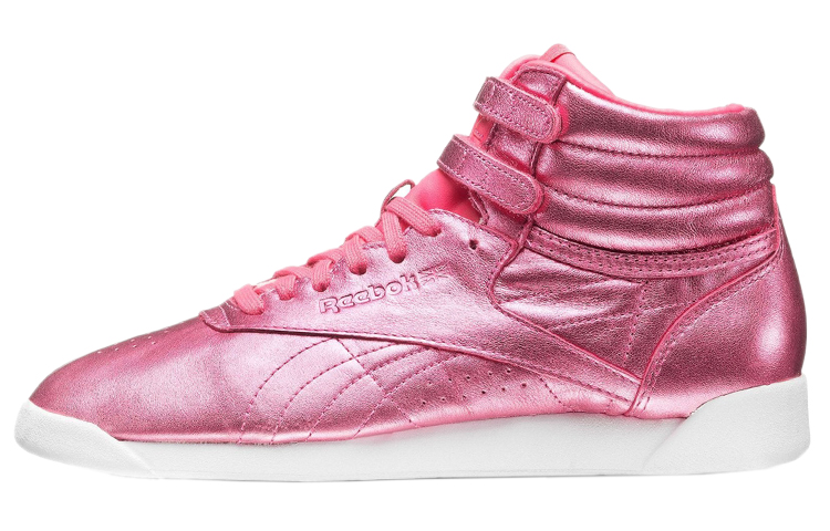 (Women)  Reebok Freestyle Hi Metallic 'Sharp Pink'  CN0960