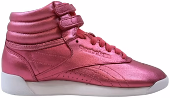 (Women) Reebok Freestyle Hi Metallic 'Sharp Pink' CN0960 (Women) Reebok Freestyle Hi Metallic 'Sharp Pink' CN0960