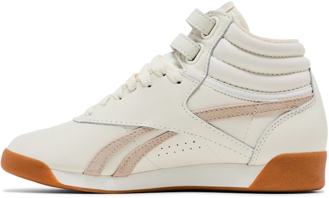 (Women) Reebok Freestyle High 'Chalk Beige Gum' GW7160 Lookbook (Women) Reebok Freestyle High 'Chalk Beige Gum' GW7160