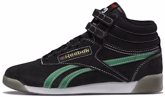 (Women) Reebok Freestyle High 'Human Rights Now! - Black Green' HQ4141 (Women) Reebok Freestyle High 'Human Rights Now! - Black Green' HQ4141