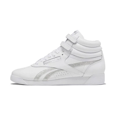 (W) Reebok Freestyle High 'White Glitter'