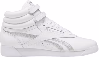 (Women) Reebok Freestyle High 'White Glitter' GX2232 (Women) Reebok Freestyle High 'White Glitter' GX2232