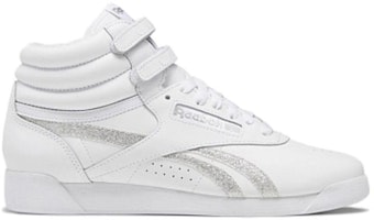 (W) Reebok Freestyle Tinggi 'Putih Glitter' GX2232 Order (W) Reebok Freestyle Tinggi 'Putih Glitter' GX2232