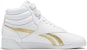 (Women)  Reebok Freestyle High 'White Gold Metallic Glitter'  GX2231