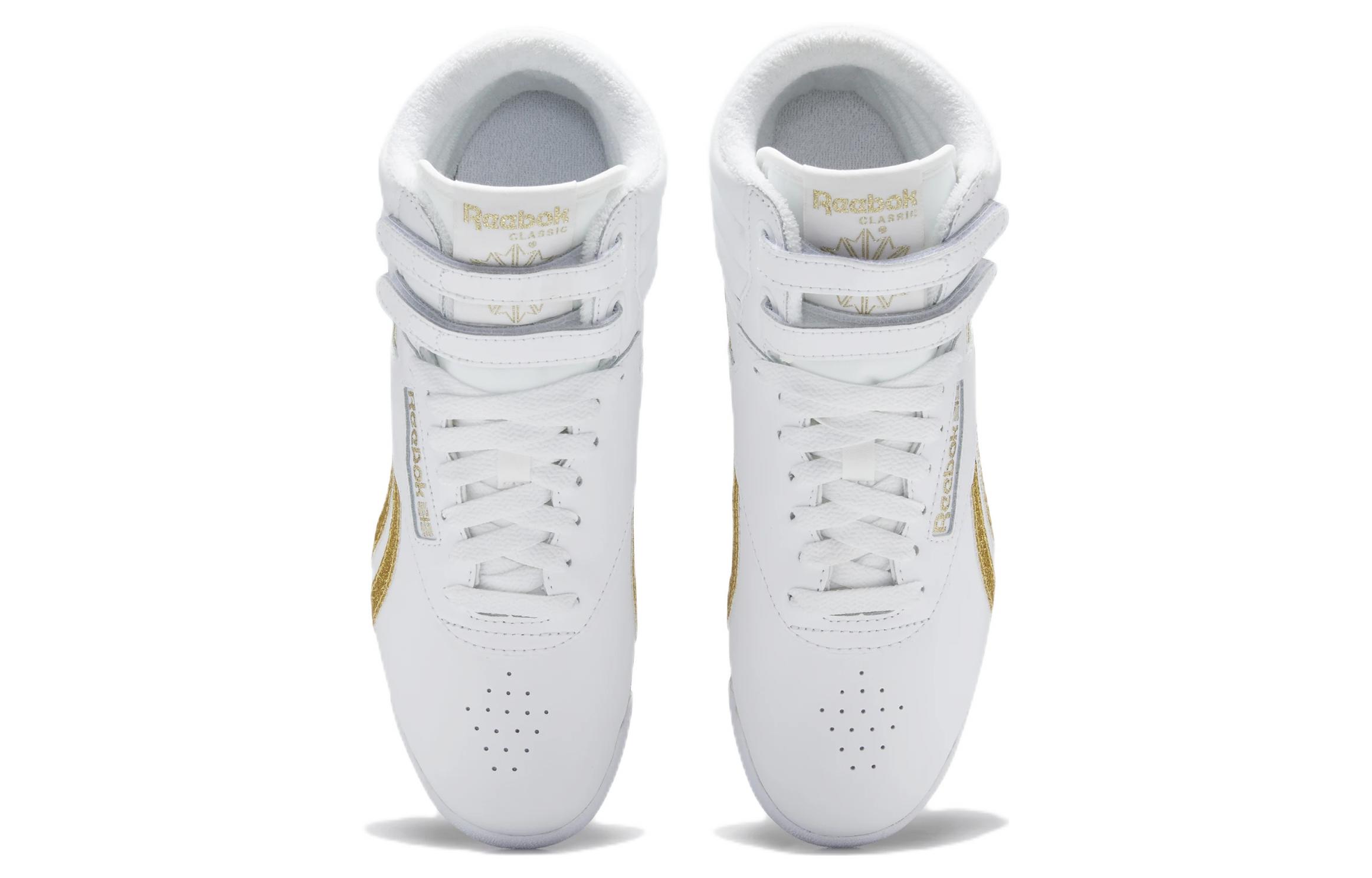 Purchase (W) Reebok Freestyle High ''Weiß Gold Metallic Glitter'' GX2231