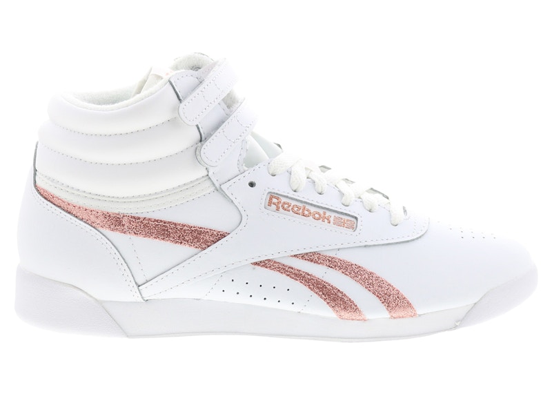 (Women)  Reebok Freestyle High 'White Rose Gold'  GW9657