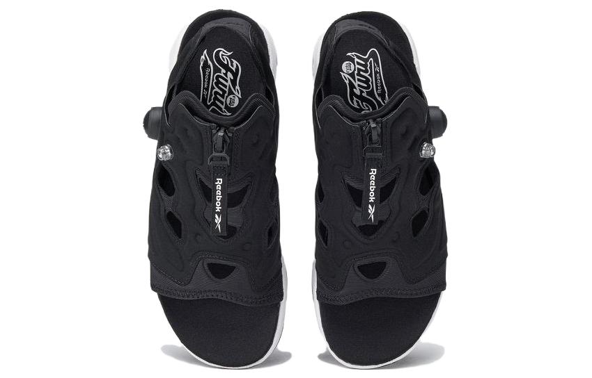 Shop (W) Sandal Reebok Instapump Fury 'Hitam/Putih' dengan Resleting H06200