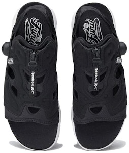 (W) インスタポンプ フューリー サンダル ジップ (黒/白) H06200 Shop (W) インスタポンプ フューリー サンダル ジップ (黒/白) H06200