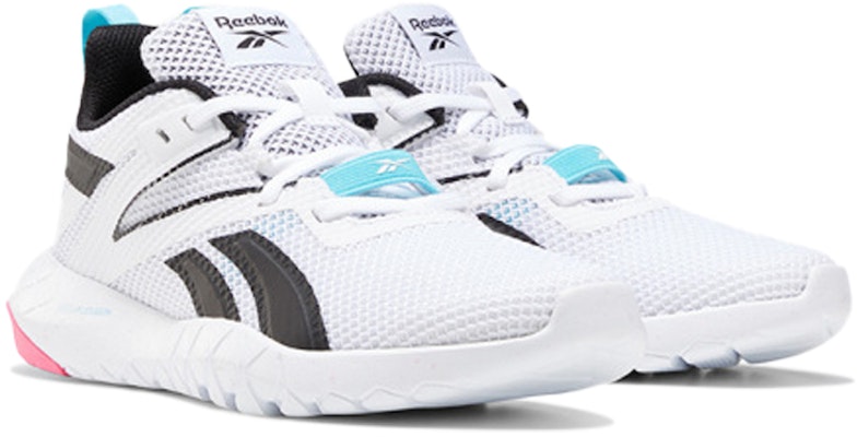 (W) Reebok Mega Flexagon 'Blanco Azul Neón' H67656 Lookbook (W) Reebok Mega Flexagon 'Blanco Azul Neón' H67656