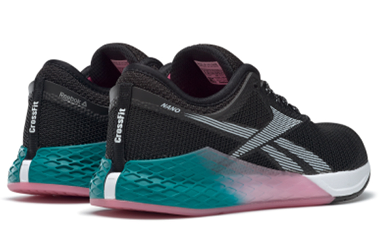 Shop (W) Reebok Nano 9 ''Zwart Teal Posh Roze'' FU7574