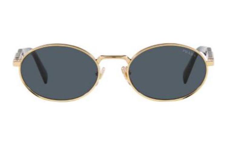 Lookbook (W) 【可配镜片】PRADA 金色椭圆形墨镜，字母细节合金框架 PR65ZSZVN09T