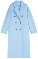 (Women) 'S Max Mara 101801 Madame2 Lightweight Wool Coat - Blue Double-Breasted 1901012106007-MADAME2 (Women) 'S Max Mara 101801 Madame2 Lightweight Wool Coat - Blue Double-Breasted 1901012106007-MADAME2