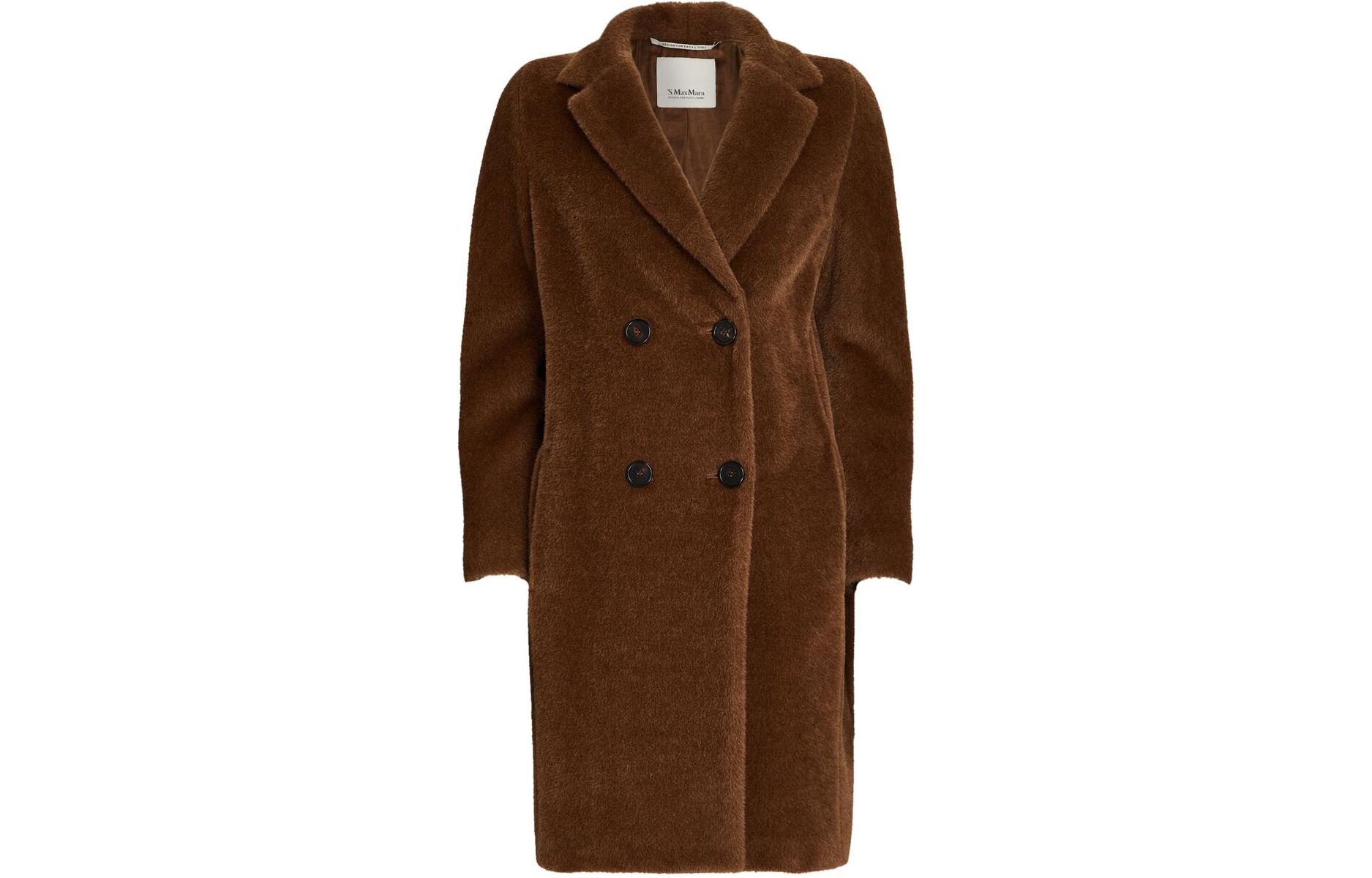 (Women) 'S MAX MARA  Double-Breasted Mid-Length Casual Coat Brown 90161913605-504 圖 2