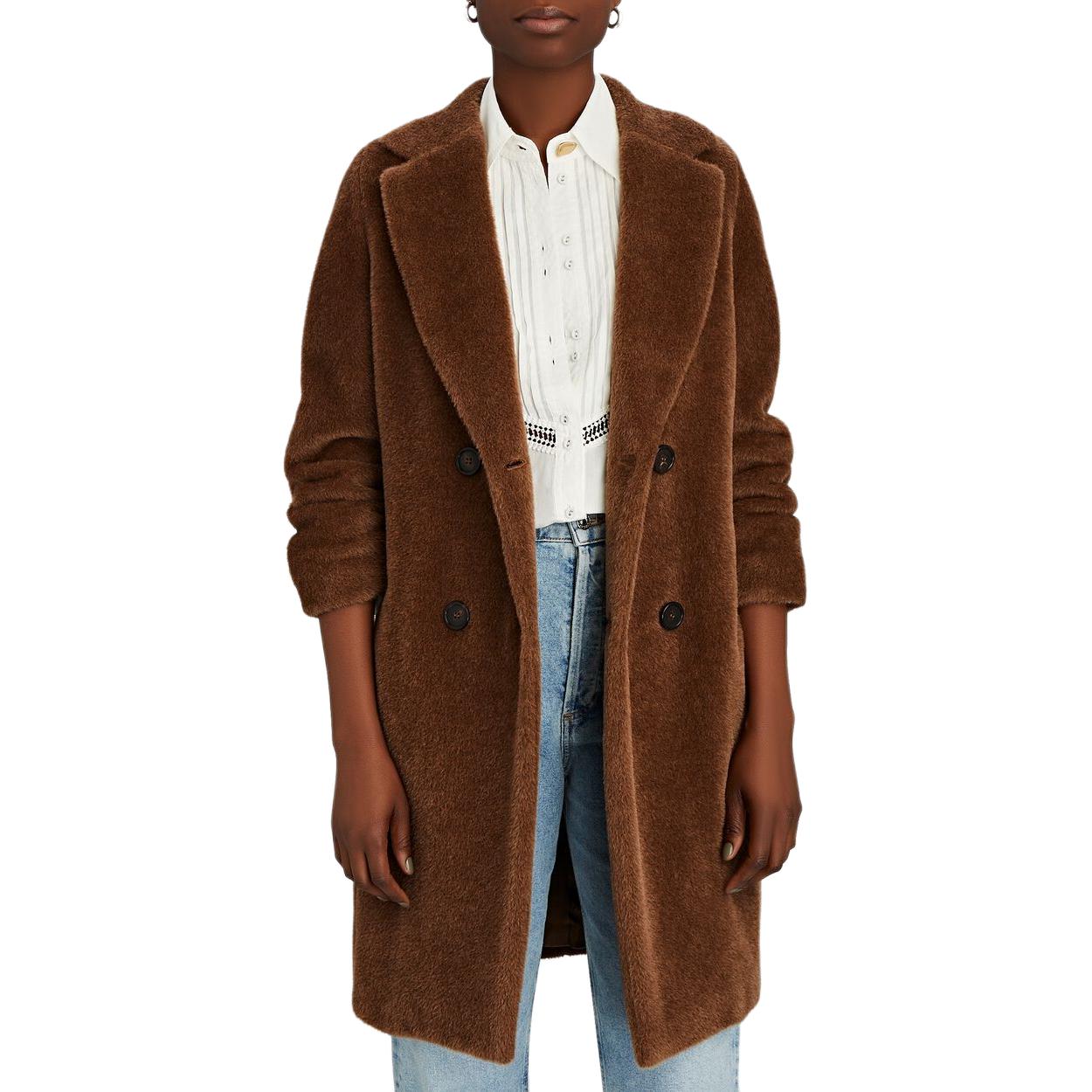 (Women) 'S MAX MARA  Double-Breasted Mid-Length Casual Coat Brown 90161913605-504 圖 3