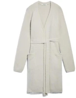 (Women) 'S Max Mara Grey Knit Cardigan with Solid Belt by S Max Mara 9346072306001-LAPPOLE (Women) 'S Max Mara Grey Knit Cardigan with Solid Belt by S Max Mara 9346072306001-LAPPOLE