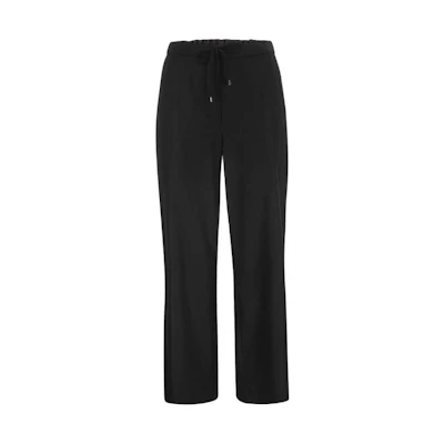 (Women) 'S Max Mara MAX MARA Floria Series Black Flannel Joggers Wide-Leg Casual Pants 9136013306017 - FLORIA