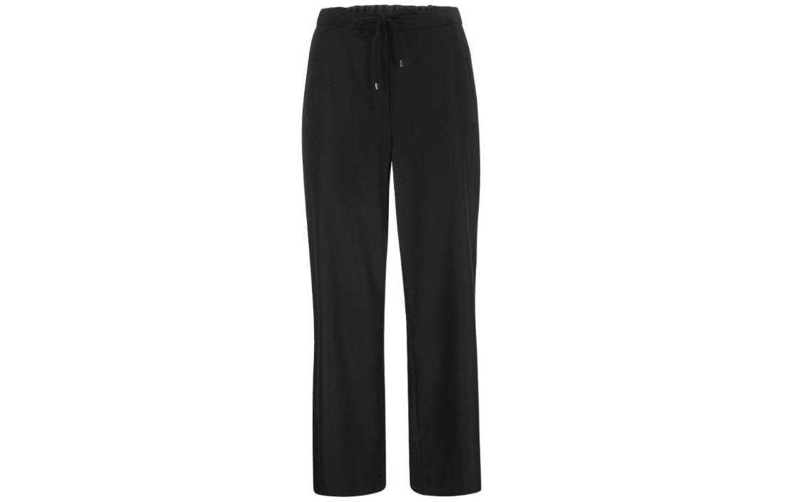 Order (Women) 'S Max Mara MAX MARA Floria Series Black Flannel Joggers Wide-Leg Casual Pants 9136013306017 - FLORIA