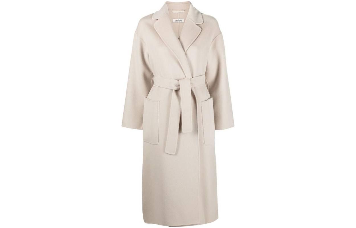 (Women) 'S Max Mara Max Mara Nina Beige Longline Loose Fit Cardigan Coat 9011033106099-NINA