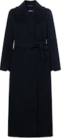 (Women) 'S Max Mara Max Mara Poldo Black Belted Long Coat 9016092306013-POLDO (Women) 'S Max Mara Max Mara Poldo Black Belted Long Coat 9016092306013-POLDO