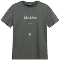 (Women) 'S Max Mara Max Mara Quieto Logo Print Crew Neck T-Shirt Women Dark Green 1997101106015-QUIETO (Women) 'S Max Mara Max Mara Quieto Logo Print Crew Neck T-Shirt Women Dark Green 1997101106015-QUIETO