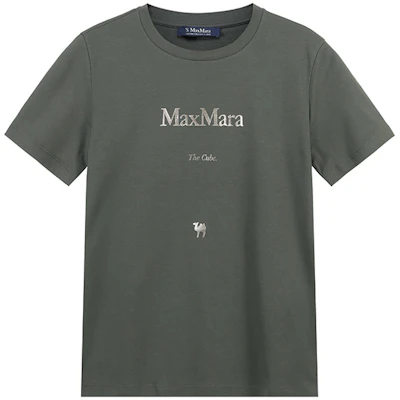(Women) 'S Max Mara Max Mara Quieto Logo Print Crew Neck T-Shirt Women Dark Green 1997101106015-QUIETO Buy (Women) 'S Max Mara Max Mara Quieto Logo Print Crew Neck T-Shirt Women Dark Green 1997101106015-QUIETO