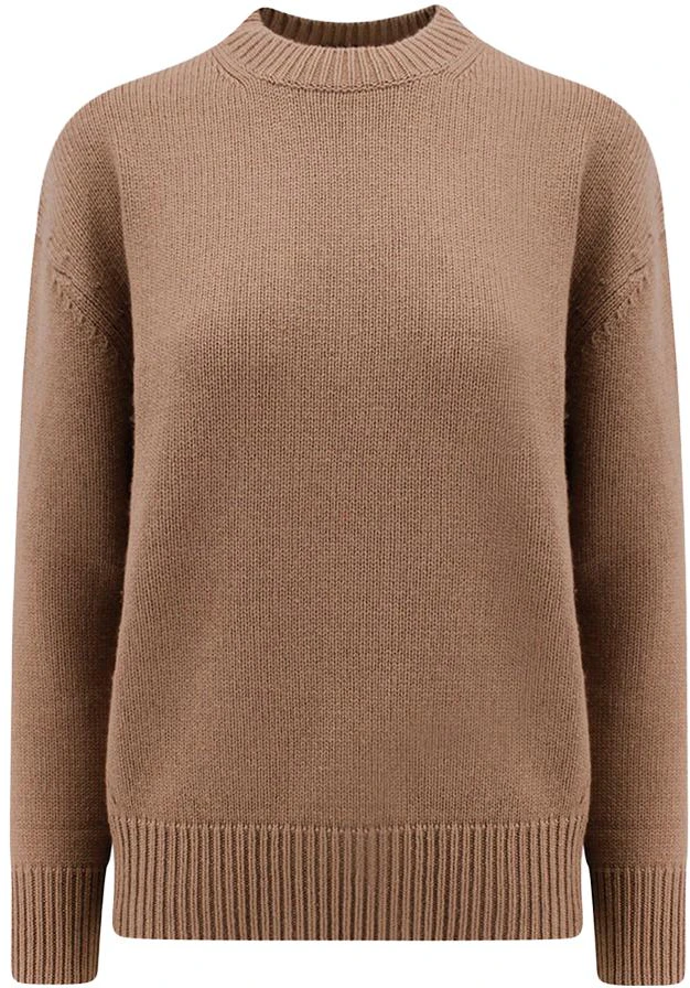 women-s-max-mara-max-mara-solid-brown-crewneck-knit-sweater-2393661033600-013