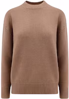 (Women) 'S Max Mara Max Mara Solid Brown Crewneck Knit Sweater 2393661033600-013 (Women) 'S Max Mara Max Mara Solid Brown Crewneck Knit Sweater 2393661033600-013