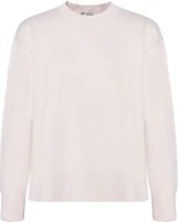 (Women) 'S Max Mara Max Mara Solid White Crewneck Long Sleeve Sweater 93661313600-001 (Women) 'S Max Mara Max Mara Solid White Crewneck Long Sleeve Sweater 93661313600-001